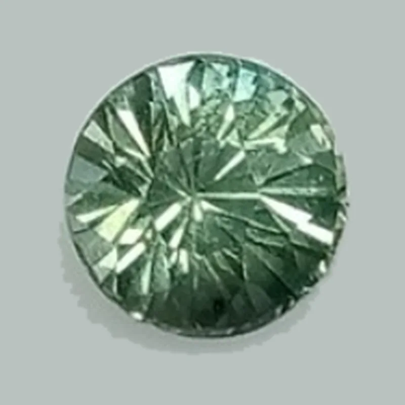 Saphir vert-bleu rond de 1,16 ct