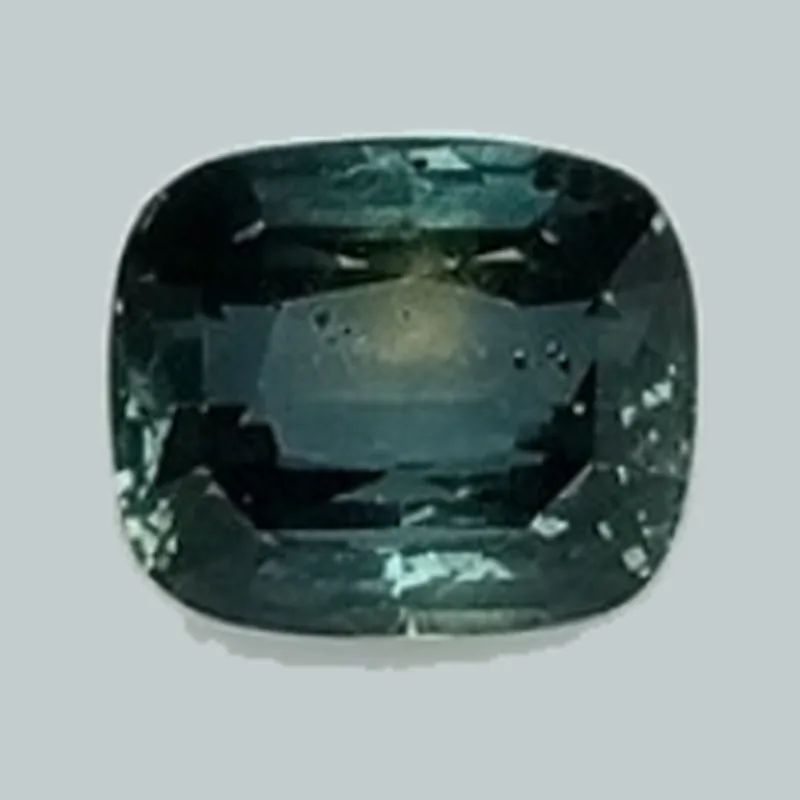 Saphir vert-bleu coussin de 1,42 ct