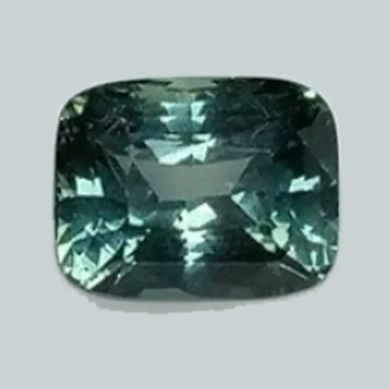 Saphir vert-bleu coussin de 1,72 ct